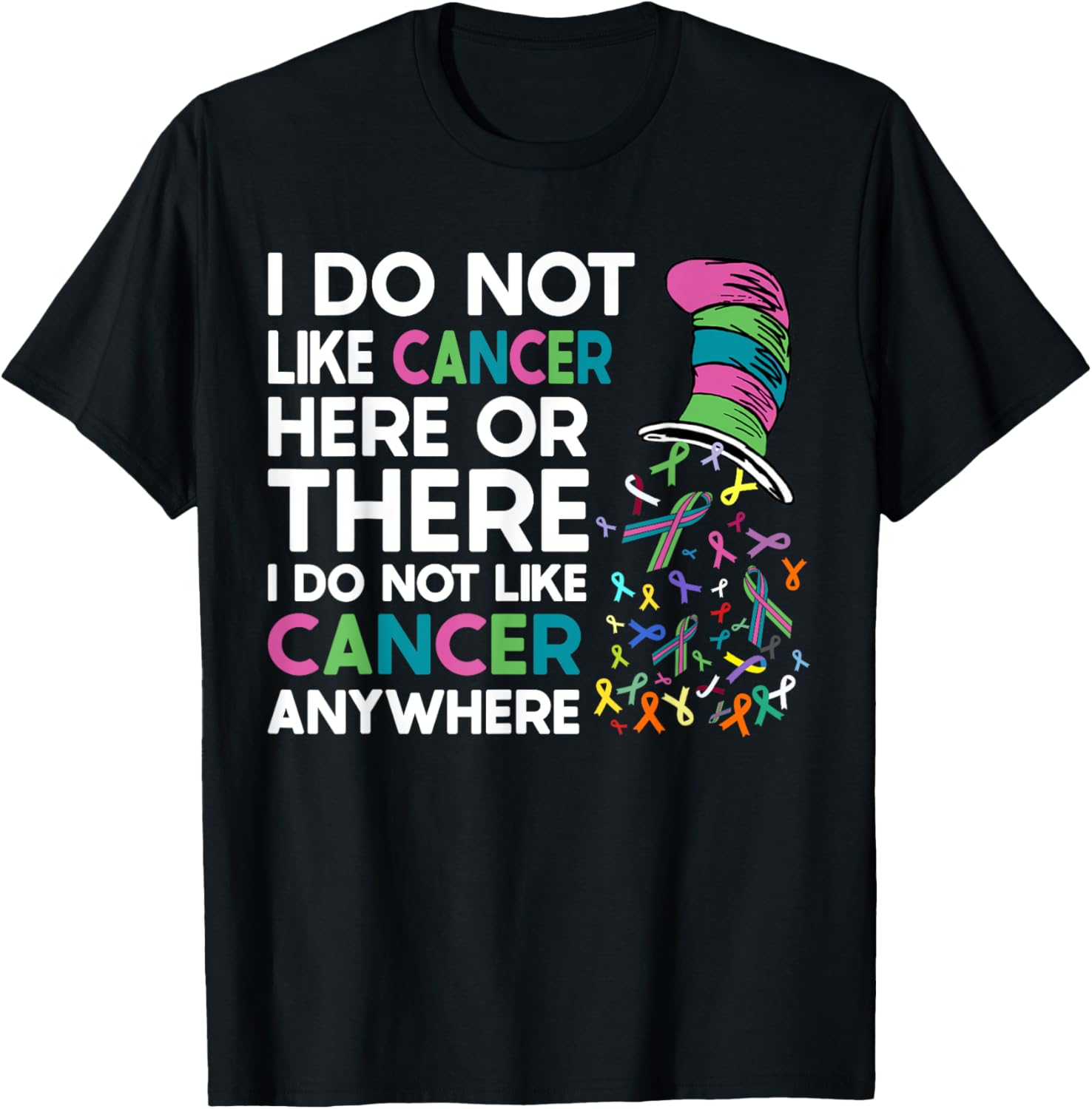 I Do Not Like Cancer Here Or There I Do Not Like Cancer T-Shirt